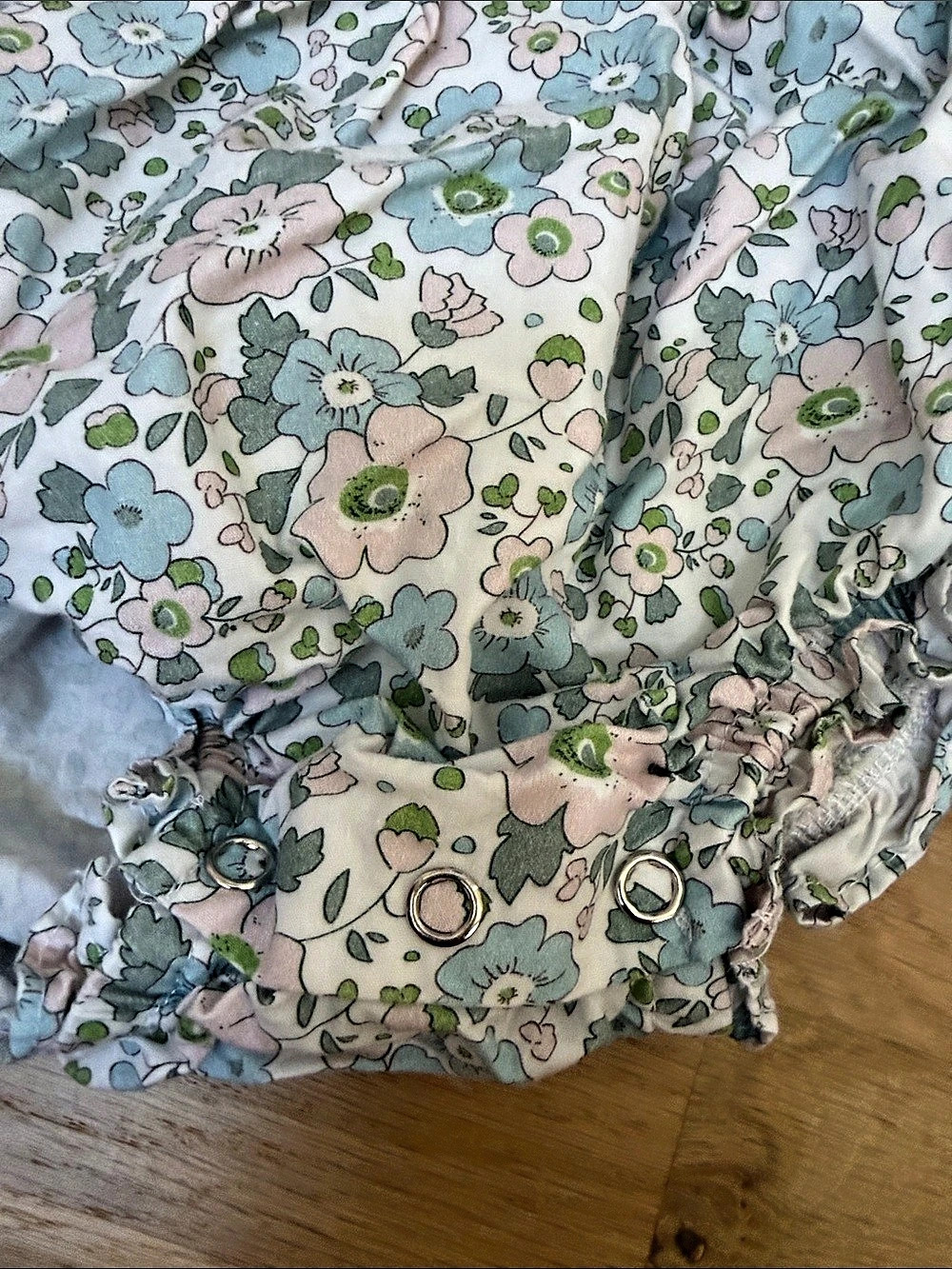 StitchyFish Floral Ruffle Matching Set Size 2T Like New - Picture 4 of 8